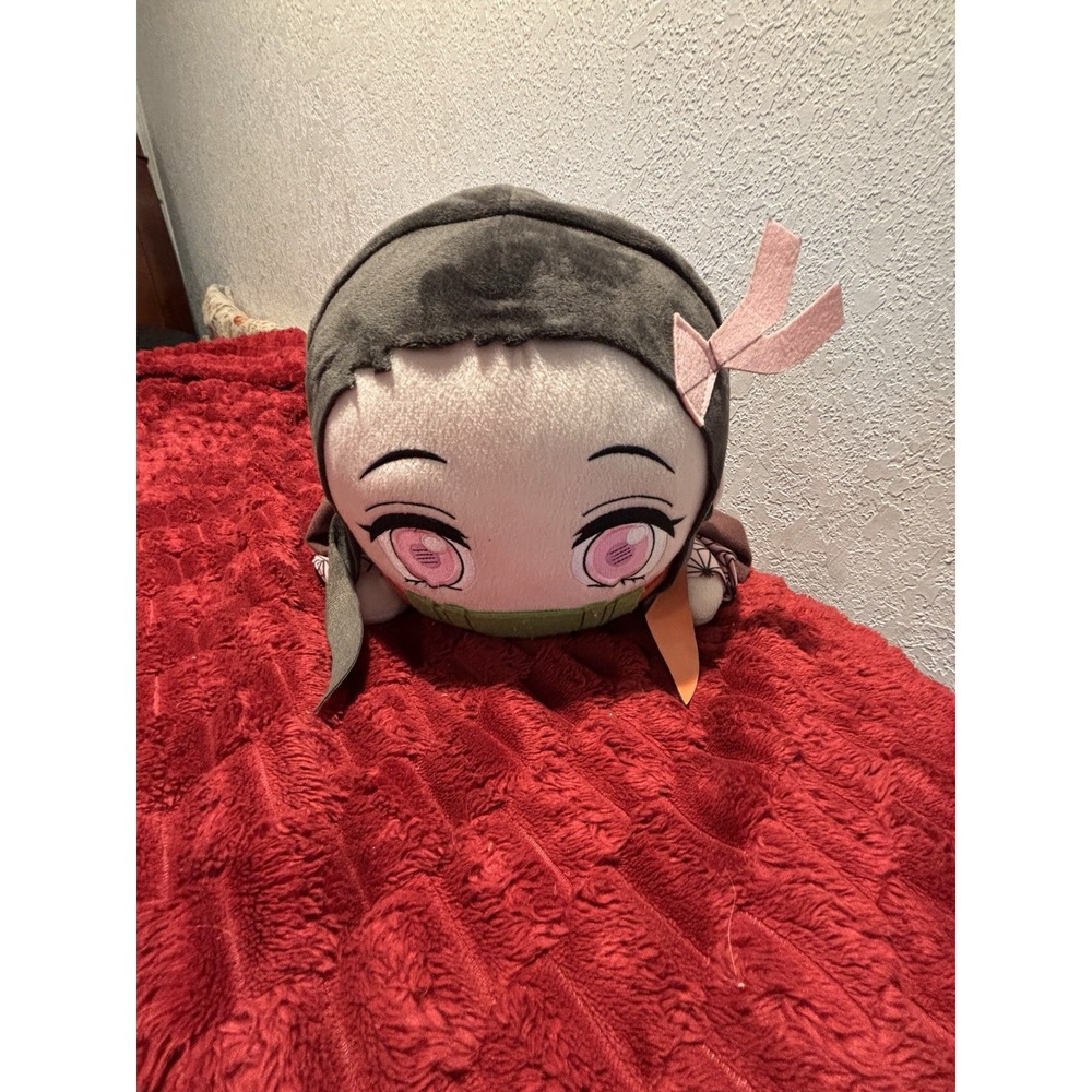 Sega Demon Slayer Nezuko Kamari Mega Jumbo Nesoberi Lay Down Plushie Anime 17x12